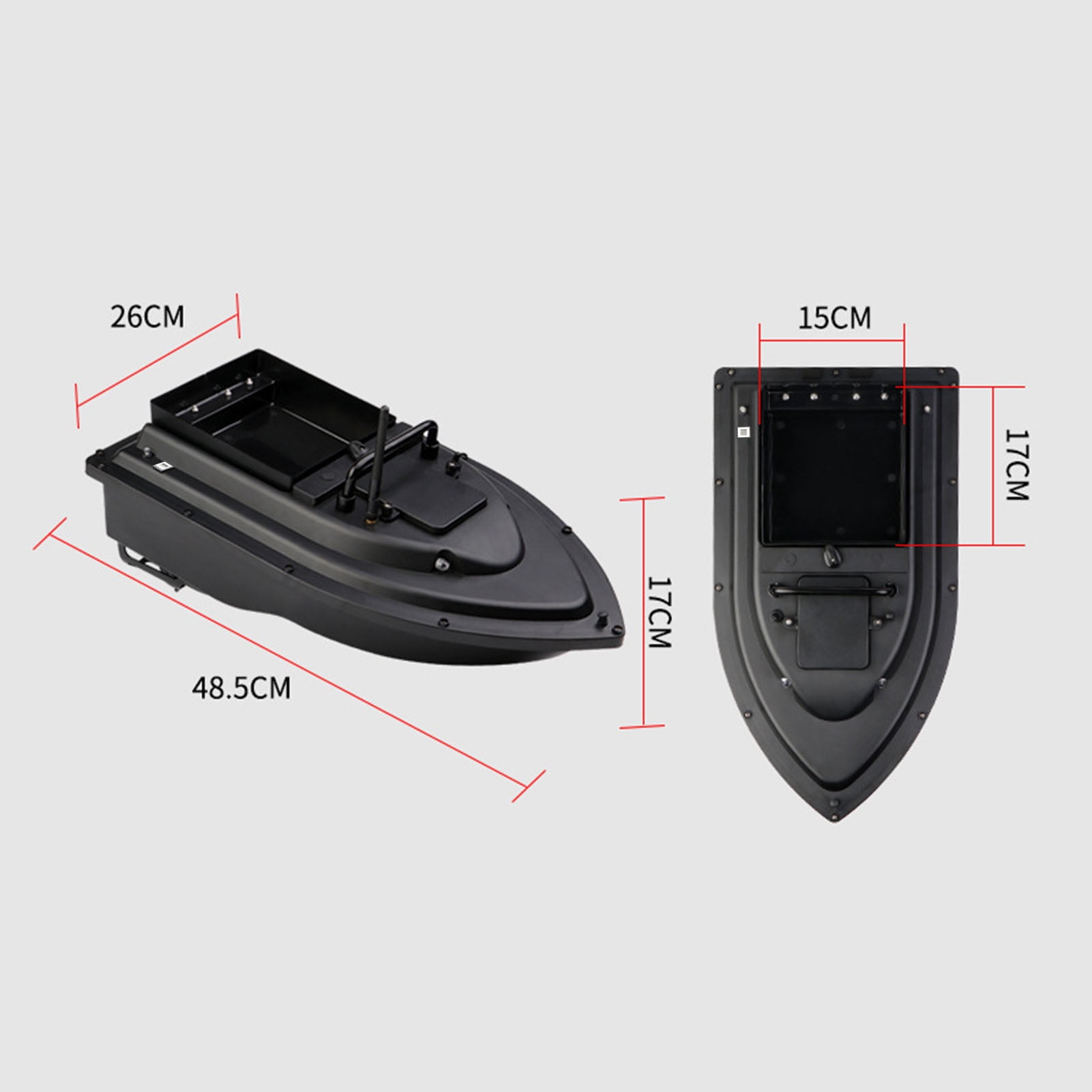 Nishore Boat,Bait Boat Buzhi 500m Remote Motor Boat Fish 500m Eryue Motor Battery Kidjoy