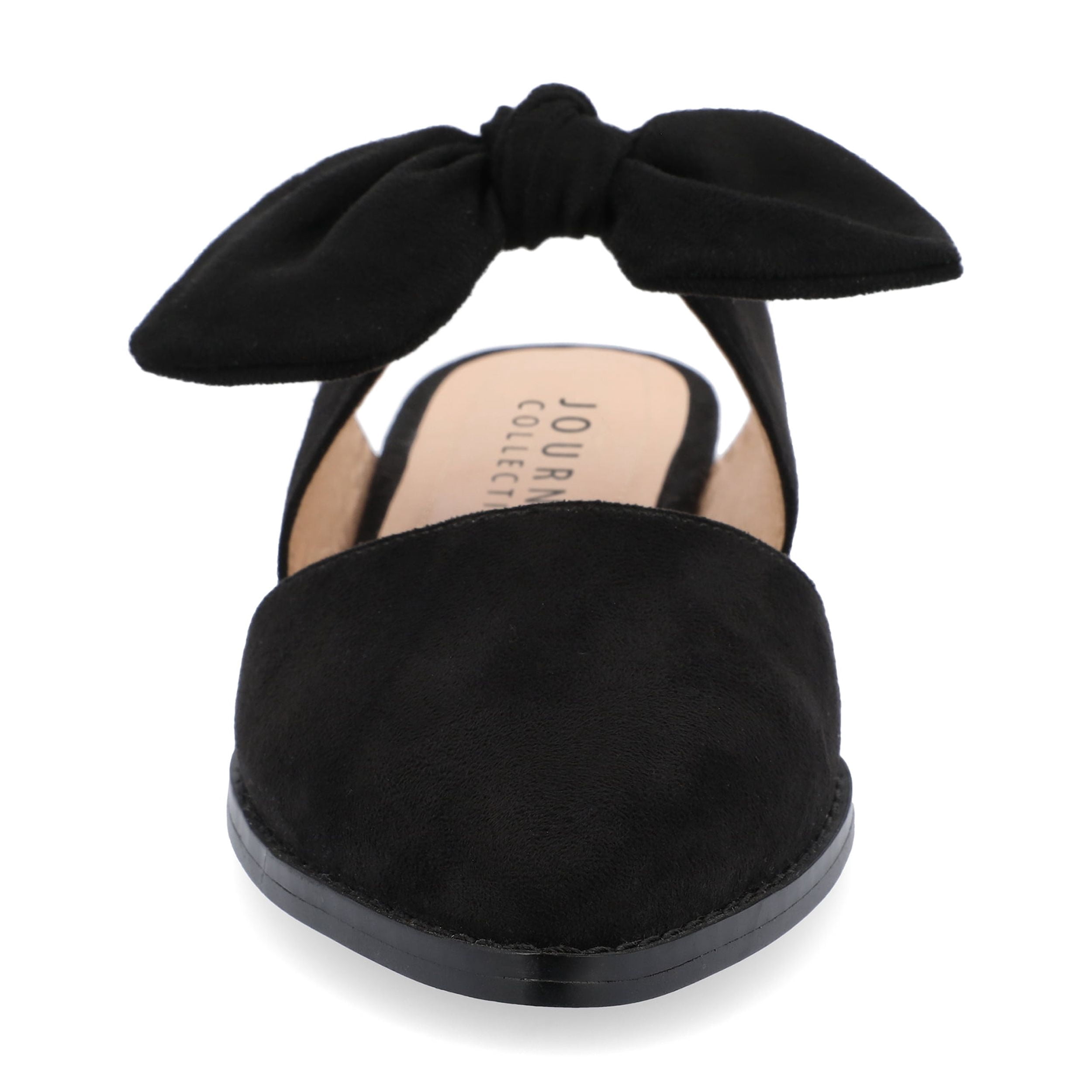 Journee Womens Telulah Narrow Width Slip On Pointed Toe Mule Flats