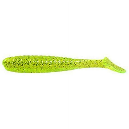 Deadly Dudley Jr. Terror Tail 3 Grubs Fishing Lure Chartreuse