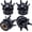 Black & Black, variant on chasenew 4PCS Crown Bling Tire Stem Valve Caps, Crystal Diamond Tire Air Cap Set Universal Copper Core Stem Covers for Cars, SUV, Trucks, Bikes, Motorcycles, Bicycles (Black & Black)