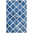 thumbnail image 2 of Safavieh Dip Dye Altan Distressed Wool Area Rug, Navy/Ivory, 6' x 9', 2 of 8