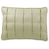 OLDCanopy Embroidered Box Pleat Pillow, Melon Green