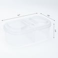thumbnail image 2 of REGALWOVEN 10 Pack Food Storage Containers with Lids, Plastic Meal Prep Food Containers, Leakproof Oval 20 oz, 2 of 6