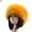 Yellow, variant on Fashion Fluffy Faux Fox Fur Women Hat Winter Ski Head Ear Warmer Headband Cap