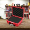 thumbnail image 1 of DYNWAVECA Tool Box Waterproof Hard Case with Sponge Universal Storage Box Protective for Microphone Testing Equipment Tools Electronics Red, 1 of 10