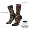 thumbnail image 4 of Logiee BBQ Barbecue Grill Print Adult Socks for Men & Women,Calf Socks, Ankle Socks,Boots Socks,Breathable Casual Sock,Unisex Crew Socks, 4 of 6