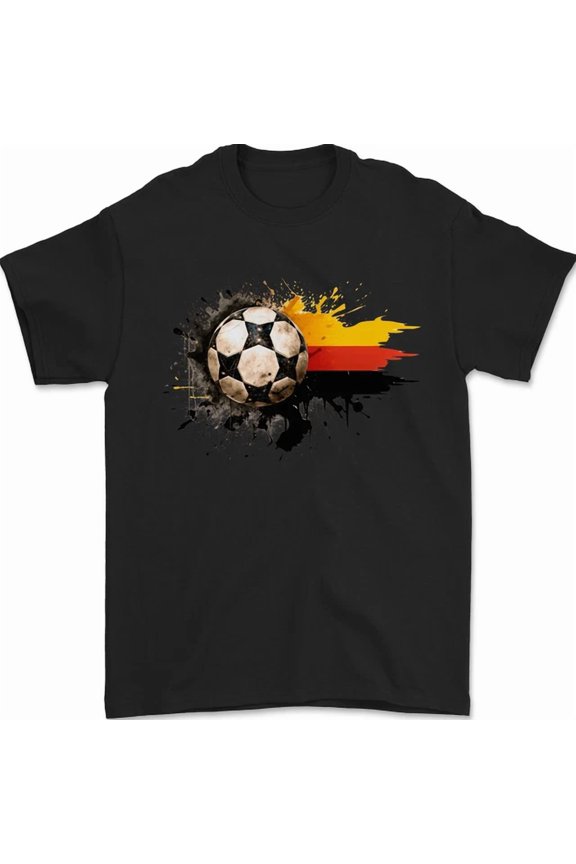 German Football Germany Soccer Ball Flag Mens T-Shirt