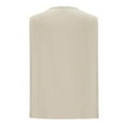 thumbnail image 4 of Summer Tank Tops For Women Front Button Henley Neck Tee Sleeveless Shirts Plain Basic Tee Shirts Loose Fitted Camisole Baggy Boho Dressy Shirts Holiday Beach Party Vest Shirts, 4 of 4