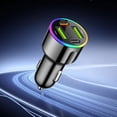thumbnail image 6 of 4-Port Fast Car Charger 60W 2.76x1.3x1.3 Inches 12-24V Multi-Device Compatible Intelligent Safety Protection Compact Design for Car Cigarette Lighter Adapter, 6 of 7
