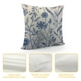 thumbnail image 4 of COMIO  Blue Floral Pillow Covers, Blue and White Throw Pillows, Chinoiserie Pillow Cover, Blue Throw Pillows for Couch,, 4 of 5