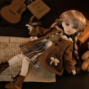 BJD Doll 1/6 Ophelia B Student Preppy Autumn Plaid Skirt Cute Fullset Sphere Bjd Fairy Anime Figures