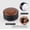 Large, variant on Italian Coffee Powder Press with Wooden Lid - Compatible with 51mm, 53mm, 58mm Espresso Machines