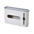 thumbnail image 1 of Boîte de Rangement Gadget de Cuisine Montage Mural Finition Soignée Commodité Support de Sac à Déchets Porteur Style Simple Durable Blanc, 1 of 9