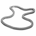 thumbnail image 3 of 7-18mm 316L Stainless Steel Links Silver Curb Cuban Chain Men Necklace 7"-40", 3 of 5