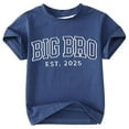 thumbnail image 1 of JTieacloth T-Shirt Décontracté à Manches Courtes et Col Rond pour Enfants avec Lettres, Tailles 3-4 Ans, 1 of 2