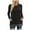 Black, variant on Fall Sweatshirts for Women Crew Neck Long Sleeve Sweaters Comfy Tunic Tops Pullovers Color Block Elegant Pockets Blouse