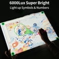 thumbnail image 5 of KOBAIBAN A3 Light Board with Magnets – 6000 Lux, 3 Color Modes, Side Buttons, Type-C – Perfect for Diamond Painting, Tracing & Crafting - USB Powered, 5 of 11