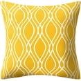 thumbnail image 3 of Yellow Pillow Covers 18x18 Set of 4 Modern Decorative Geometric Outdoor Sofa Throw Pillow Cushion Covers Case for Couch Living Room Bedroom Patio Furniture Indoors Home Decor, 3 of 5