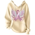 thumbnail image 4 of 2026 Spring Hoodie Light Yellow Hoodie Long Sleeves Round Neck Oversized Pullover Sweater Angel Fashion Sweater Running Hoodie(3XL), 4 of 4