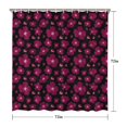 thumbnail image 5 of Pioneer Flower Floral Print Pattern Shower Curtain 72"x72" ,Bathroom Decorative Shower Curtains Set with 12 Hooks,Modern Waterproof Washable Shower Curtain, 5 of 6