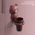 thumbnail image 4 of Soporte para cepillo de dientes Animal de dibujos animados Bebé Niños Taza de lavado Colgante de pared Organizador de artículos de tocador Tipo 2 Estante para cepillos de dientes Vogacara HA003923-04B, 4 of 6