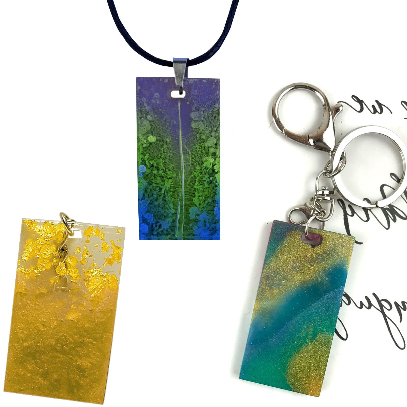 Epoxy Resin Keychain Charms Bookmarks