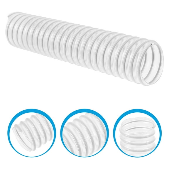 IBASETOY Premium Transparent PVC Vacuum Cleaner Extension Hose Flexible Replacement for Indoor Use