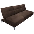 thumbnail image 1 of Sofa Cama Reclinable El Bazar Store Vegas Terciopelo Chocolate Futon 3 posiciones Sala, 1 of 6