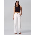 thumbnail image 4 of Jeans de pierna ancha roswear para mujer, casual, cintura alta, blancos, 4 of 7