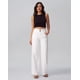 thumbnail image 4 of Jeans de pierna ancha para mujer, casuales, de cintura alta, elásticos, holgados, pantalones de mezclilla blancos, talla pequeña., 4 of 5