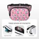thumbnail image 5 of Disketp pink Holiday Joy Riñonera de Doble Capa, Bolsa de Cintura Ajustable para Viajes, Correr y Senderismo, Riñonera Ligera para Hombre y Mujer, 5 of 9