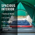 thumbnail image 4 of Coleman Cabin Camping Tent with Weatherproof Screen Room | 4 Person Cabin Tent with Enclosed Screened Porch, Evergreen, 4 of 5