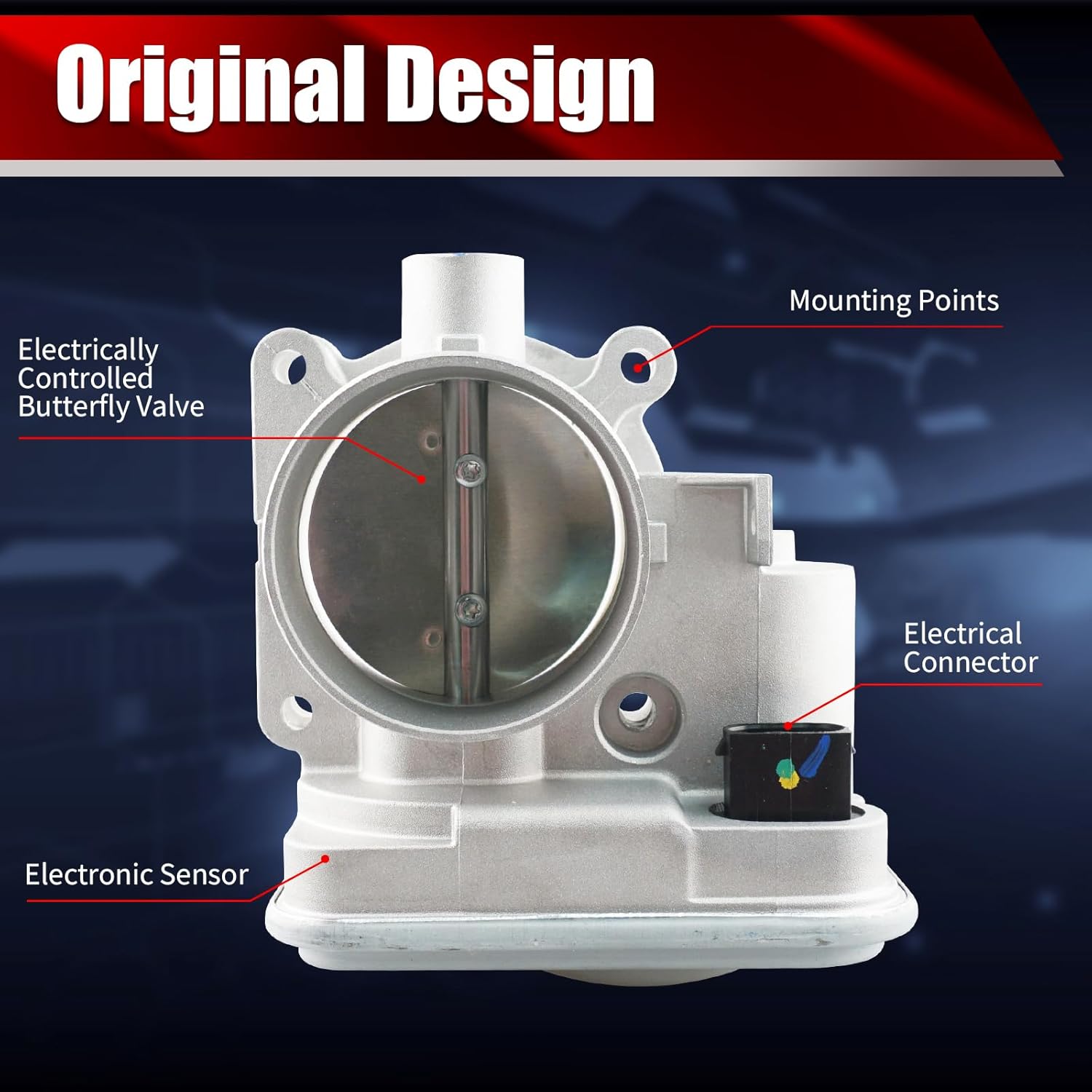 MACAX Electronic Throttle Body Assembly S20202 Compatible with Dodge Dakota Durango Nitro Ram 1500 Jeep Commander Grand Cherokee Liberty Mitsubishi Raider 3.7L 3.8L Replaces 4861661AB 977-785