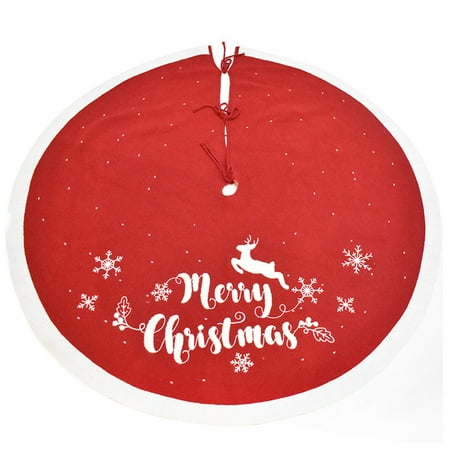 

Elk Snowflake Christmas Tree Knitted Skirt for Outdoor Decor