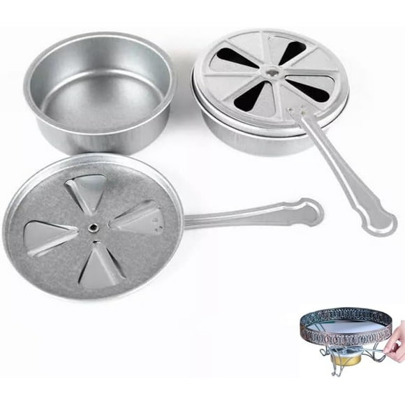 shiyou-2 Pack Solid Fuel Tablets Holder Gel Fuels Burner with Fire Control Adjustment Extinguishing Cap for Storm Cooker Spirit Alcohol Stove Chafing Dish Set Buffet Warmer Camping Stoves