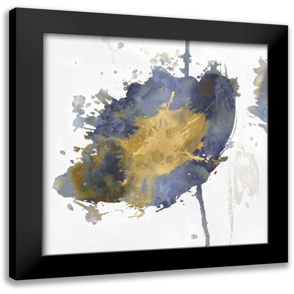 Austin, Vanessa 12x12 Black Modern Framed Museum Art Print Titled - Flower Burst III
