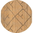 thumbnail image 1 of Ahgly Company Indoor Round Abstract Orange Modern Area Rugs, 6' Round, 1 of 4