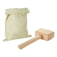 thumbnail image 1 of 1 Set  Wooden Mallet  High Durability  Labor-saving  Beech  Ice Crusher Tool Wooden Ice Hammer with Bag Set  Kitchen Accessories, 1 of 10