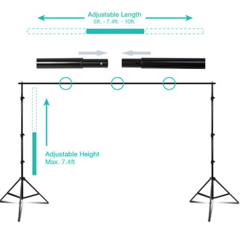 Ktaxon Background Support Stand Photo Backdrop Crossbar Kit