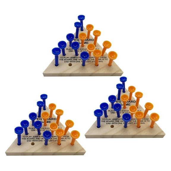 BESTSKY 3Pcs Board Games Traditional Cognitive Challenge Checkers Board Game Compact and Convenient Design Family Games for Kids and Adults