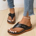 thumbnail image 5 of Samickarr Summer Slippers For Women Indoor And Outdoor Wide Women's Orthopedic Sandals Wedge Flip-flops Outer Beach Sandals Comfortable Shoes With Ergonomic Soles, 5 of 8