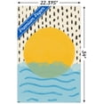 thumbnail image 3 of Abstract Sun Over The Sea Wall Poster, 22.375" x 34", 3 of 5