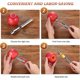 thumbnail image 3 of 4-Piece Multi-Purpose Fruit Corer and Corer Set Stainless Steel Pear Corer 4 Sizes, 3 of 5