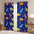 thumbnail image 2 of Erosebridal Dinosaur Black Out Curtains for Kids Boys, Funny Wildlife Curtains Pack of 2 (42x63 Each), 2 of 6