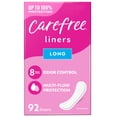 thumbnail image 3 of (4 pack) Carefree Panty Liners for Women, Long, Unwrapped, Unscented (92 Count), 3 of 15