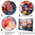 thumbnail image 3 of Designart "Orchids In Wild Pink And Orange Expression I" Orchids Floater Framed Canvas Prints, 3 of 5