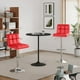 thumbnail image 2 of JJUN Bar Stools Modern Pu Leather Swivel Adjustable Hydraulic Bar Stool Square Counter Height Stool Set of 2 (Red), 2 of 9