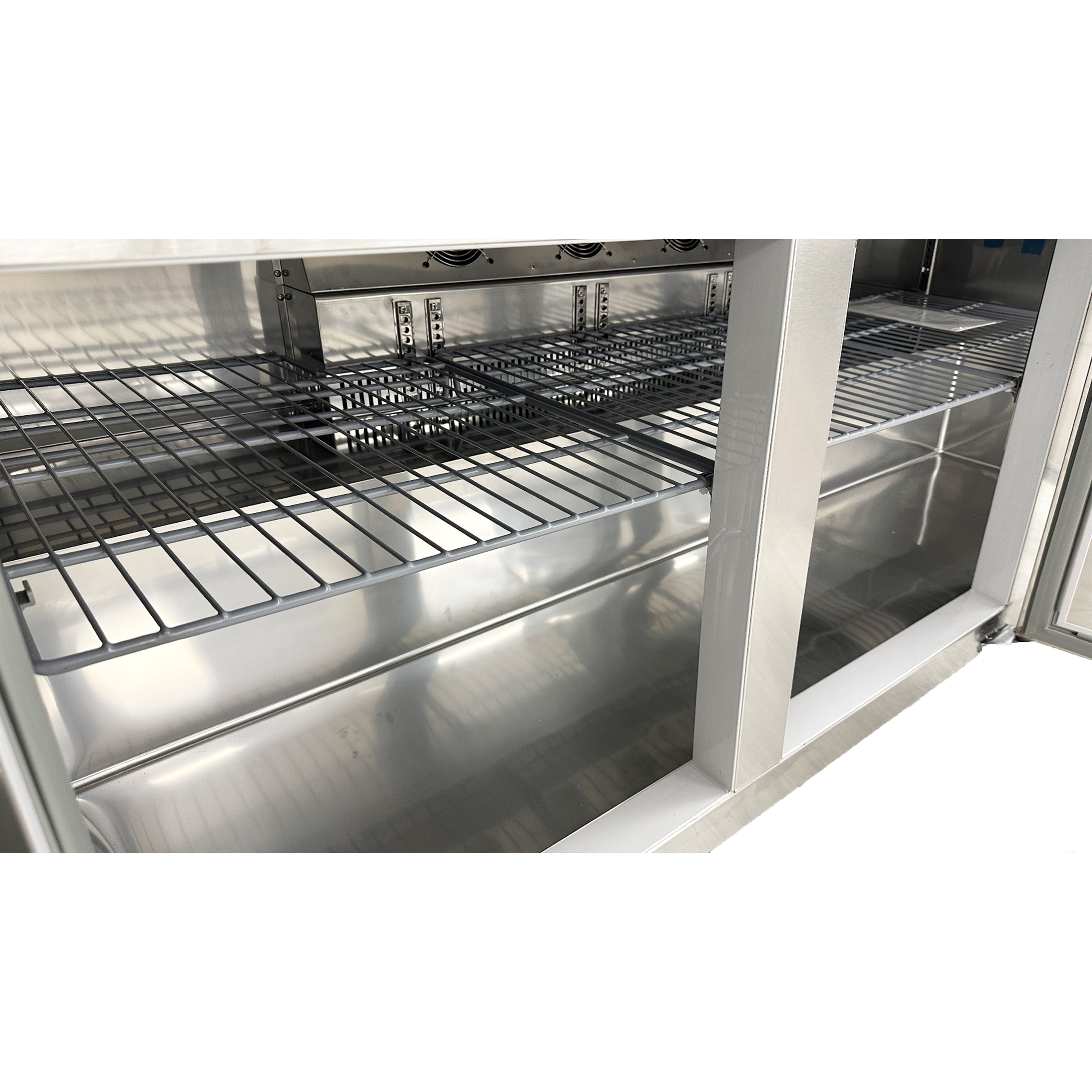 72.5 in. Commercial Undercounter Freezer 20 Cu.Ft, Auto-Defrost Three Solid Door Freezer