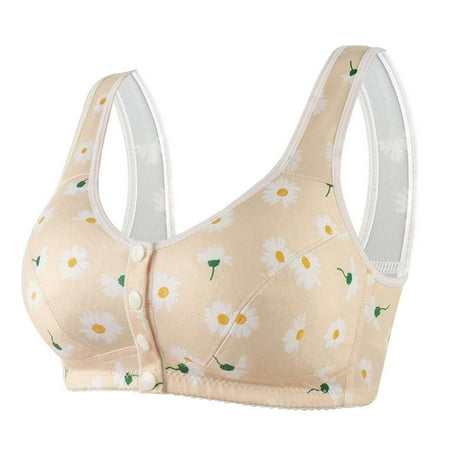 

Sports Bras For Women High Support Casual Prints Front Buckle Underwear Without Rims Vest Lace Plus Size Bra Underwear