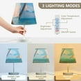 thumbnail image 5 of Beach Chairs Trees Sky LED Desk Lamp Table Lamp USB Bedside Nightstand Small Lamp for Bedroom Living Room Kids Room, 5 of 8